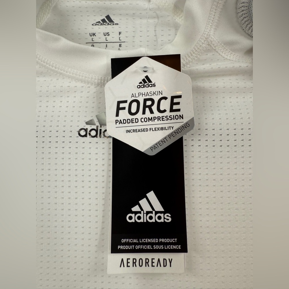 NWT Adidas Youth Force Integrated Padded Football Shirt - Picture 11 of 12